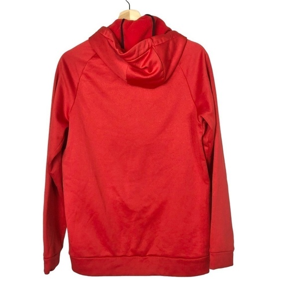 Nike Dri-Fit Red Therma Swoosh Essential Pullover Hoodie Sweatshirt S - Picture 2 of 4